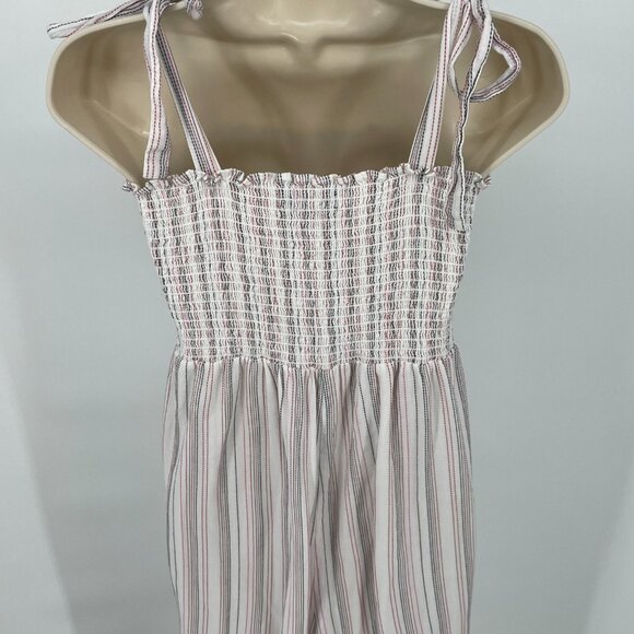 Hatch Jojo Maternity Jumpsuit Romper Size Small Smocked Crinkle Cotton Gauze - Picture 4 of 14